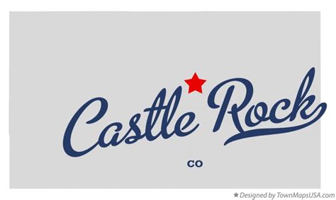 Map of Castle Rock, CO, Colorado