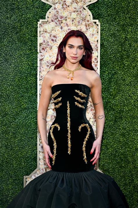 Dua Lipa Said Barbie Hair, Oppenheimer Dress for the 2024 Golden Globes