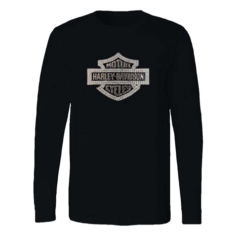 Harley Davidson Logo Sparkle Long Sleeve Shirt