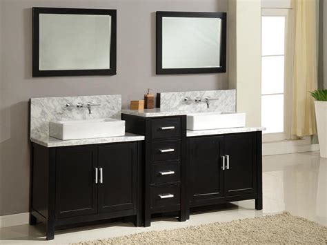 84" Torrington Double Vessel Sink Vanity - Espresso - Bathgems.com