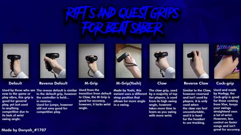 Made a page for beat saber grips :) : oculus