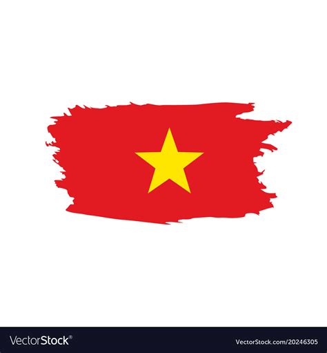 Vietnam flag Royalty Free Vector Image - VectorStock