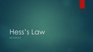 Hess's Law Calculations and Enthalpy Diagrams