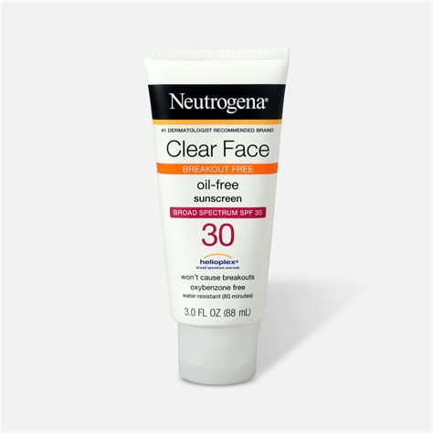 Neutrogena Clear Face Liquid Sunscreen Lotion SPF 30 - 3 fl oz