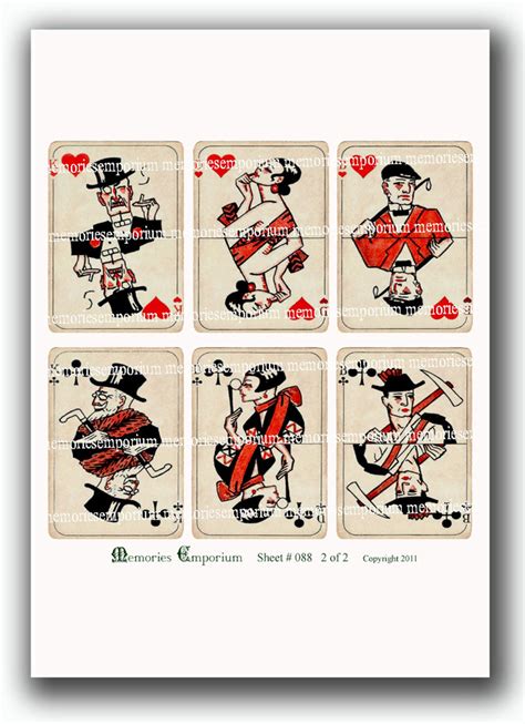 Art Deco Playing Cards ATC ACEO Card Games Twenties 20s 1920s Digital ...