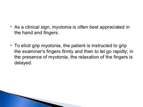 Myotonic muscle disorders