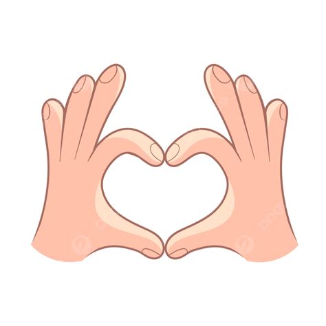 Love Hand Gesture Vector Hd PNG Images, Gesture Love Heart Hand ...