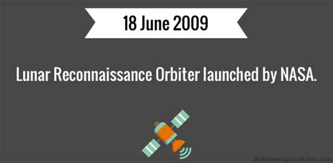 Lunar Reconnaissance Orbiter launched