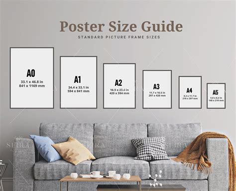 Wall Art Size Guide, Standard Frame Size Guide, Poster Sizes Guide ...