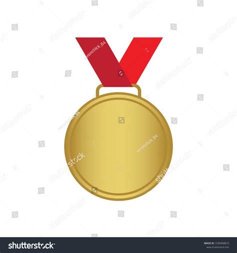 Gold Medal Golden Vector Icon Stock Vector (Royalty Free) 1530968810 ...