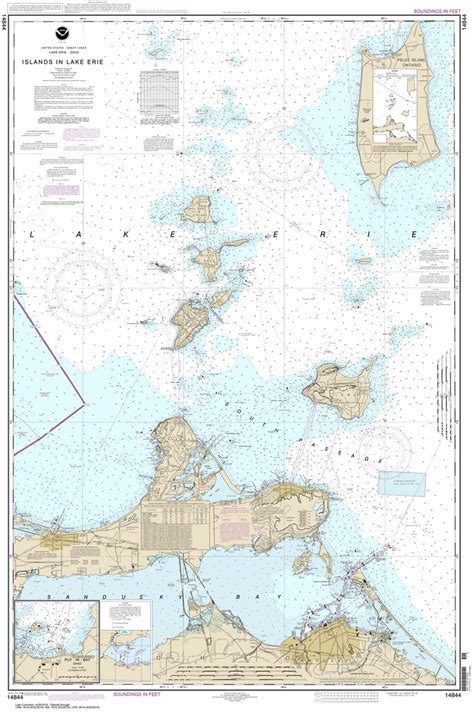 TheMapStore | NOAA Charts, Great Lakes, Lake Erie, 14844, Islands in ...