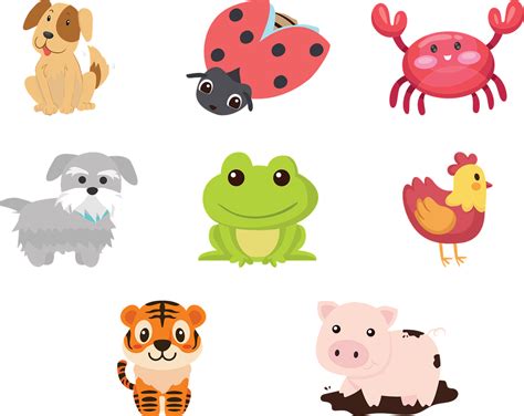 Download Animals, Cartoon, Collection. Royalty-Free Vector Graphic ...