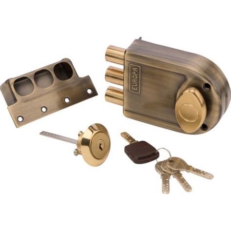 Europa Door Lock 8113 3 Dead Bolt - Highest Security Antique Dimple Key