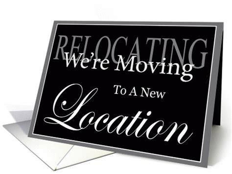 Business We're Moving Announcement card (263978)