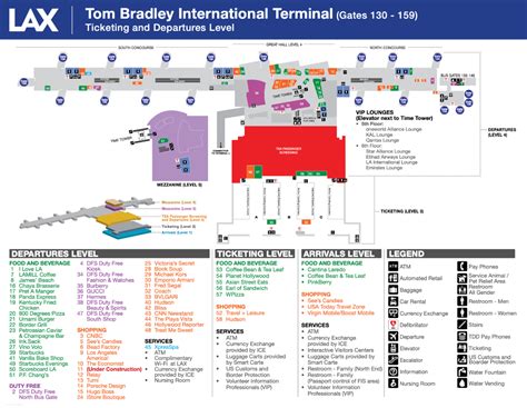 Lax Terminal Map Airport Map, Airport Guide, Los Angeles, 48% OFF