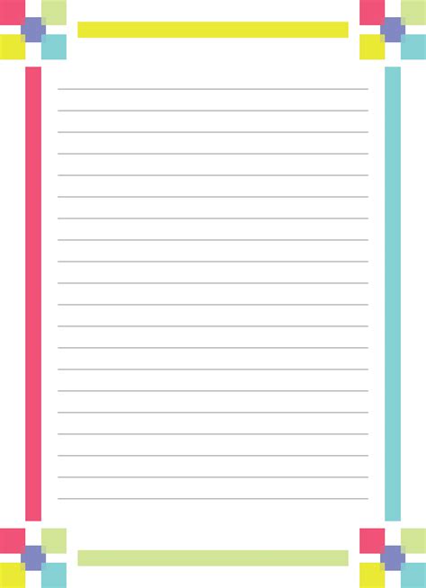 Lined Paper Printable With Border - prntbl.concejomunicipaldechinu.gov.co