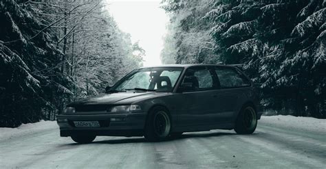 A Vintage Honda Civic Hatchback · Free Stock Photo