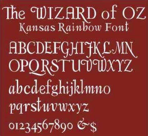 Wizard Of Oz Font - Fontspace.io