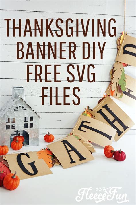 Thanksgiving Banner DIY (Easy and Fast) ♥ Fleece Fun