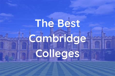 The Best Cambridge Colleges in 2024