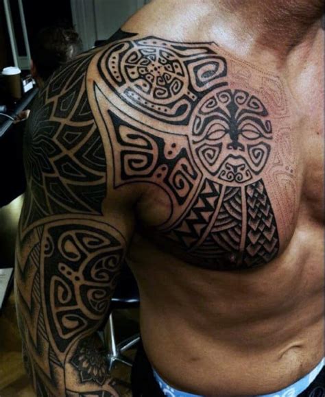 90 Tribal Sleeve Tattoos For Men - Manly Arm Design Ideas