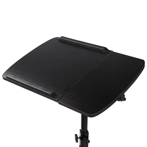 Rotating Mobile Laptop Adjustable Desk Black - Just Office Chairs