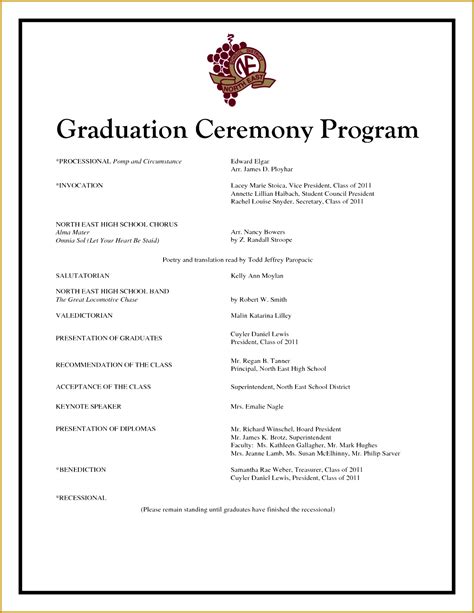 4 Graduation Booklet Template | FabTemplatez