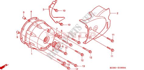 LEFT CRANKCASE COVER for Honda SHADOW 125 2001 # HONDA Motorcycles ...