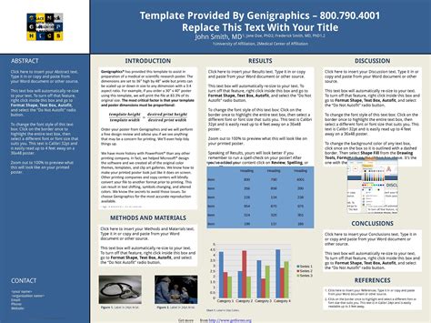 Research Poster Template With Abstract Sidebar (48*36) - download ...