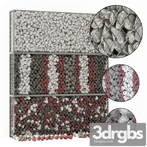 Download Gabion Medium Stone Color model - 3DRGBs