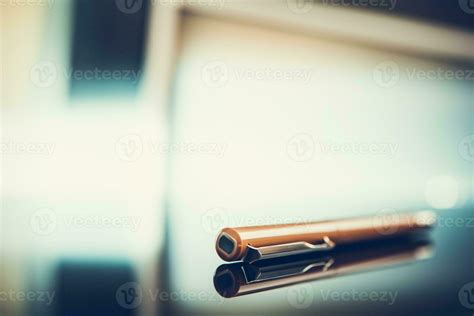 Executive Desk and Pen 24627481 Stock Photo at Vecteezy