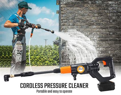 20V 4Ah Cordless High Pressure Washer Portable 20V Electric Cleaner ...