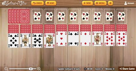 Spider Solitaire 4 Suits - Play for Free Online