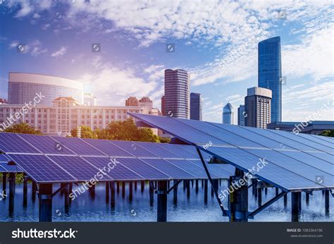 Skyscrapers Solar Panels Stock Photo 1083364196 | Shutterstock