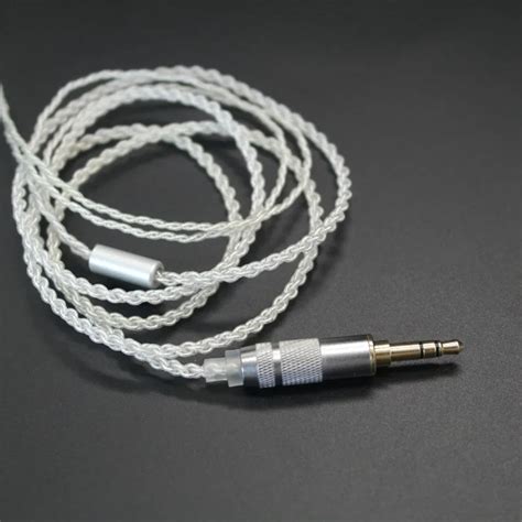 Replacement Upgrade Cable MMCX Cable Silver Plated Wire Cords Line for ...