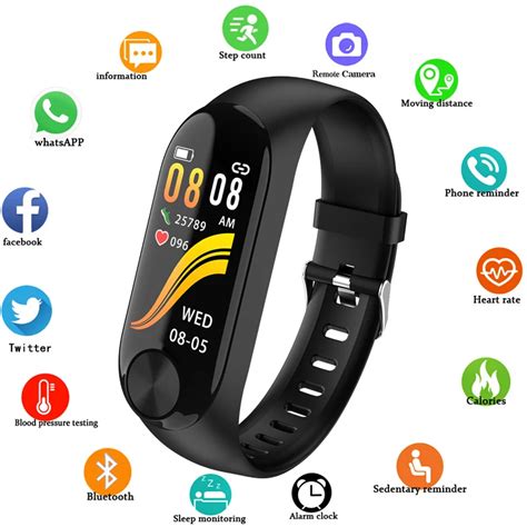 New Sport Smart Watch Men Women Bluetooth Digital Watch Waterproof ...