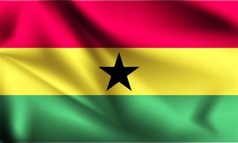 Ghana 3d flag waving 1229063 Vector Art at Vecteezy