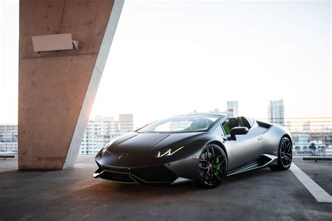 2017 Lamborghini Huracan Spider – Matte Black | MVP Miami Exotic Rentals