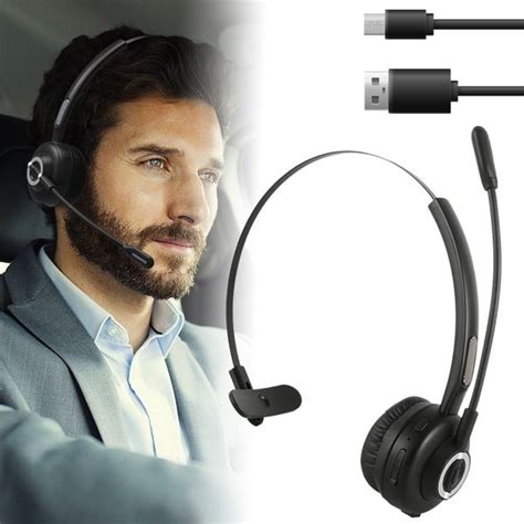 2 Styles Truck Driver Bluetooth Headset, Hands Free Phone Headset with ...