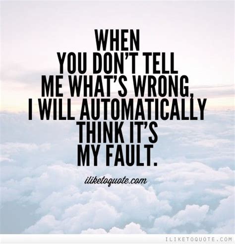 Its My Fault Quotes. QuotesGram