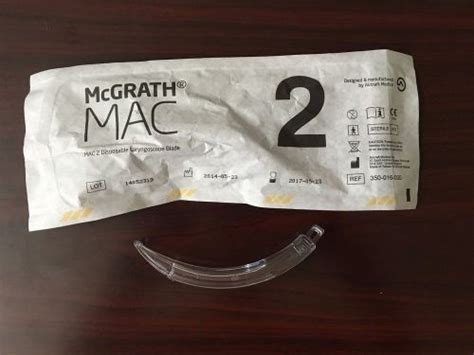 McGrath Video Laryngoscope Blades MAC 2 / 350-016-000 Quantity 7 ...