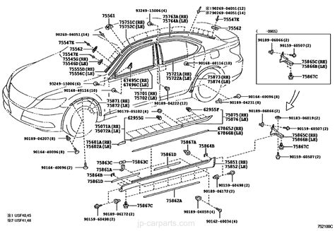 Exterior Car Body Parts Names Diagram