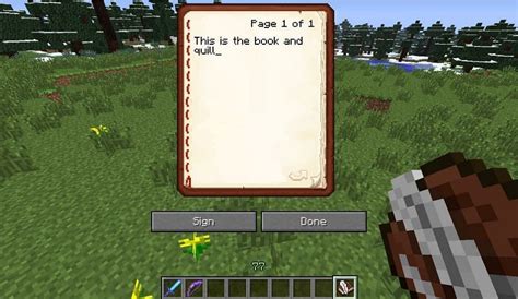 What is book and quill used for in Minecraft?