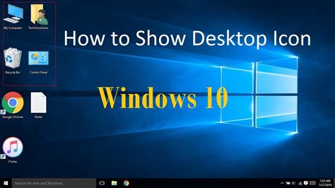 How To Show Desktop Icons In Windows 10 Youtube | Images and Photos finder