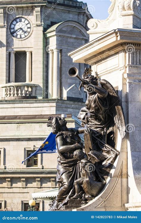 Side View of Statue of Monument of Samuel De Champlain Stock Image ...