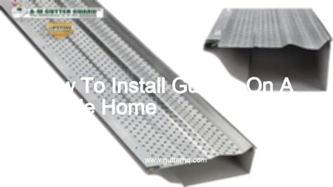 How To Install Gutters On A Mobile Home - Gutter HQ