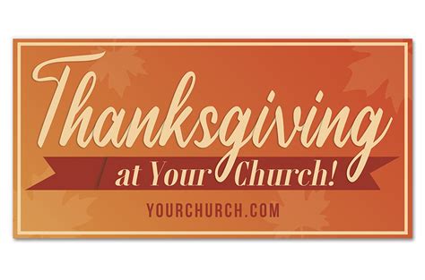 Thanksgiving at Your Church - Outdoor Banner - HB333 Orange Gradient ...