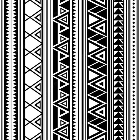 Seamless Tribal Pattern Hand Drawn Vertical Stripes Abstract African ...