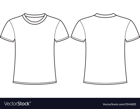 T Shirt Front And Back Template