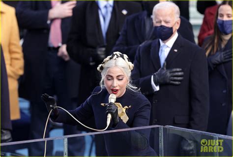 Lady Gaga Performs the National Anthem at Presidential Inauguration ...